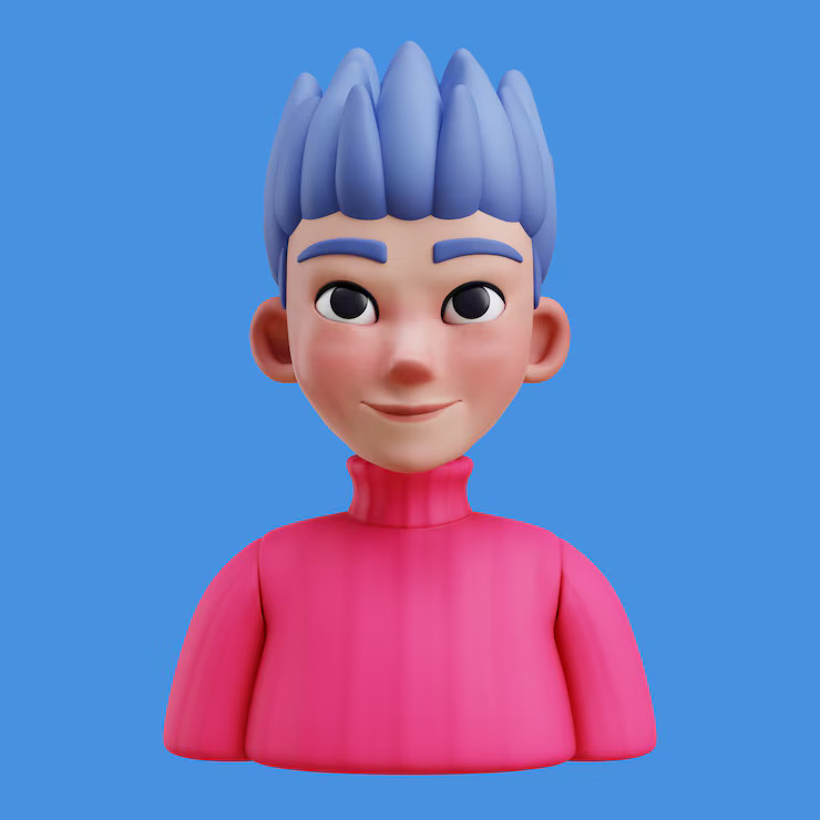 3d illustration with online avatar 23 2151303048